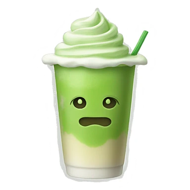 Matcha latte glacé  sticker