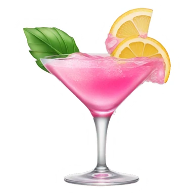 pink cocktail sticker