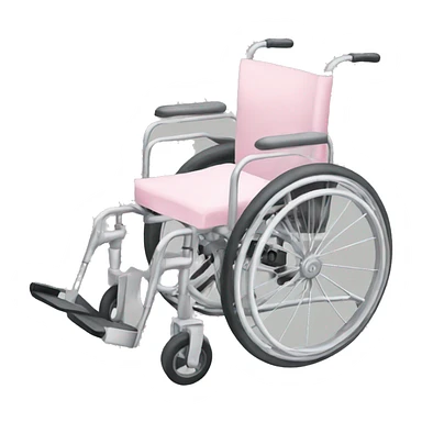 Pastel pink wheelchair sticker