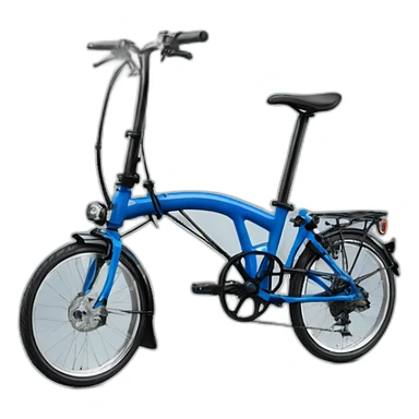 brompton blue sticker