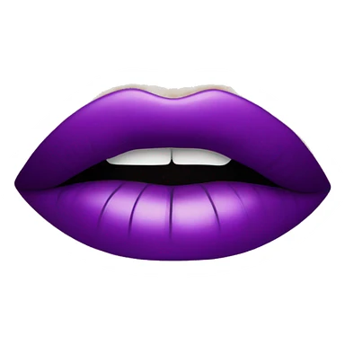 purple lip gloss sticker