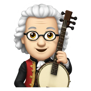 George Frideric Handel chibi banjo sticker
