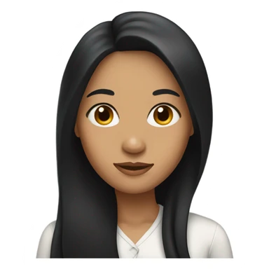 Black-haired woman sticker