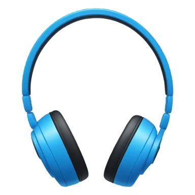 headphones that is blue sticker
