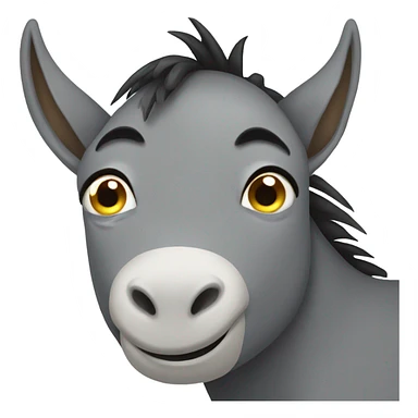 Crying donkey sticker