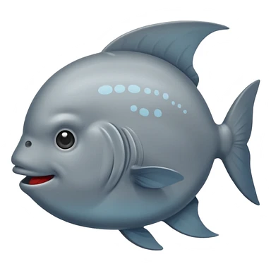 Emoji of Sunfish sticker