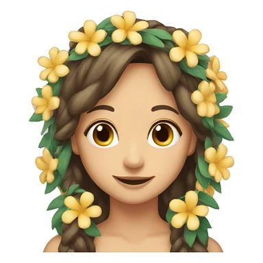 Flower garland sticker