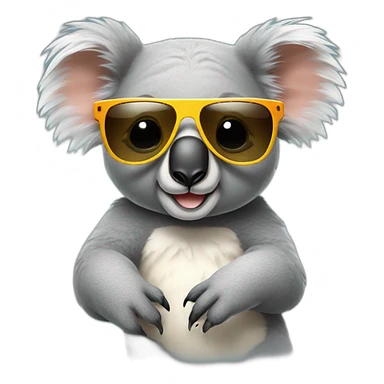 koala wearing sunglasses sticker