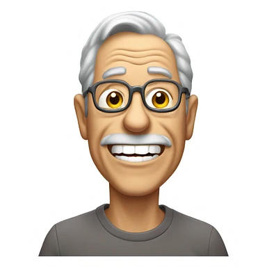 Grandpa blowing farts sticker