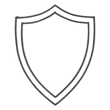 red shield icon sticker