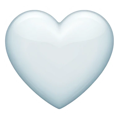 White heart shine  sticker