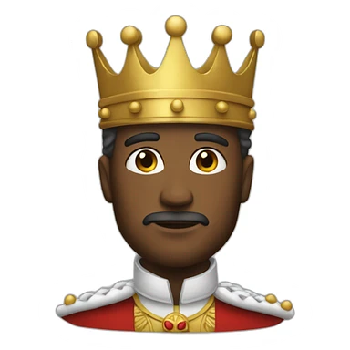 King whit man sticker