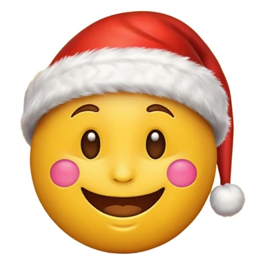 a Christmas emoji sticker