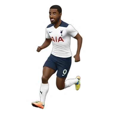 tottenham player running sticker