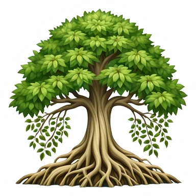 World tree on a lake sticker