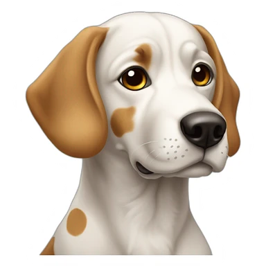 Chien avec un petit pois  sticker