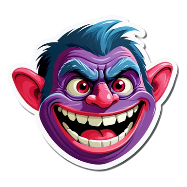 Troll face sticker