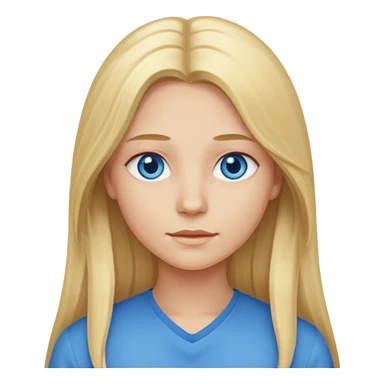 Use first image with blonde hair but make it longer  sticker