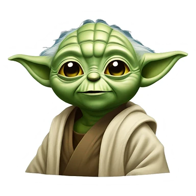 yoda star wars sonriendo sticker