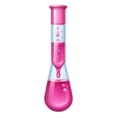 pink liquid in test tube sticker