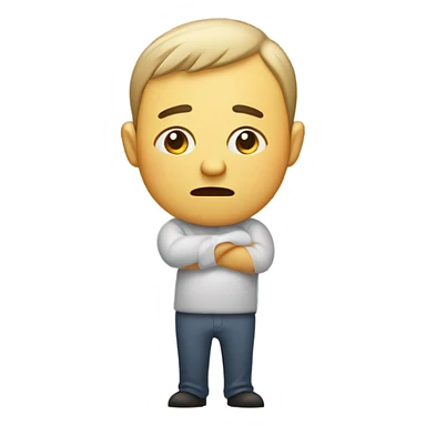 Awkwardly nervous  sticker