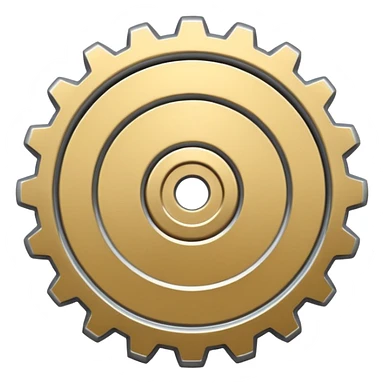  gear emoji modern professional design for business presentation sticker