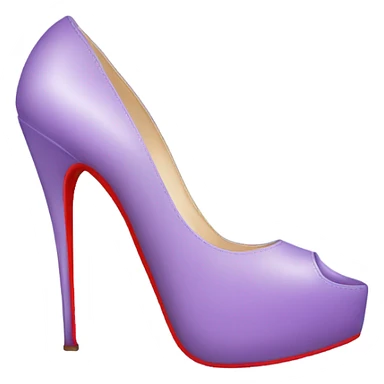 light purple louboutins shoes sticker