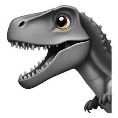 Black and white dino sticker
