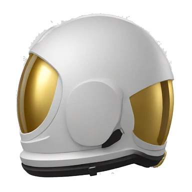 astronaut helmet only with gold visor sticker