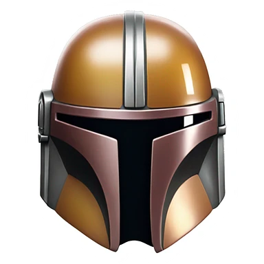 mandalorian shinny helmet sticker