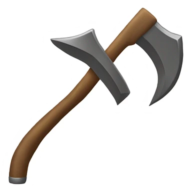 a bronze pickaxe for mining rocks sticker
