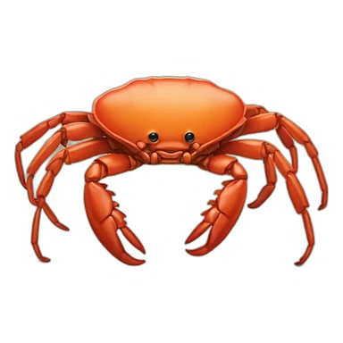 Crabe sur un chien sticker