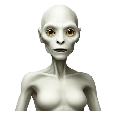 a Reptilian alien white woman, full body sticker