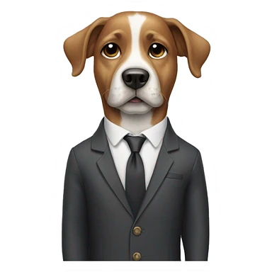 Dog with suit  sticker