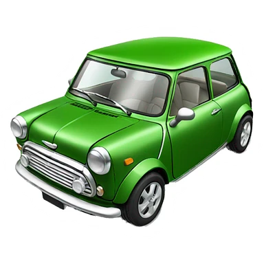 Car mini green sticker