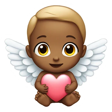Baby Angel with heart  sticker