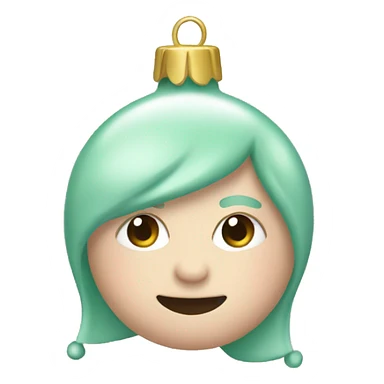 Pastel Christmas ornaments  sticker