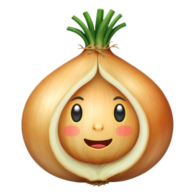 an onion  sticker