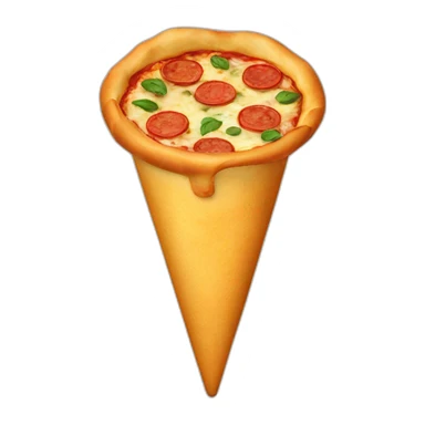 pizza em cone sticker