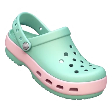 crocks fun edition in pastel color sticker