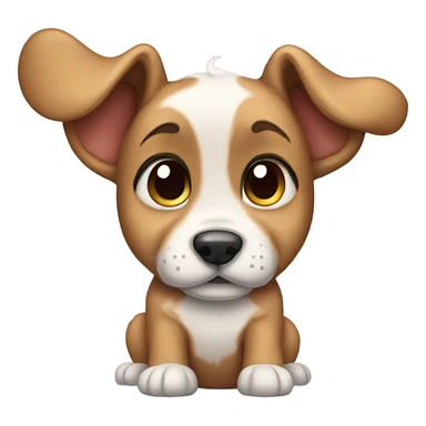 Puppy with disney ears sticker