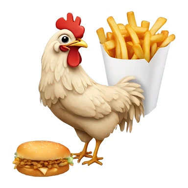  Chicken with fries sticker