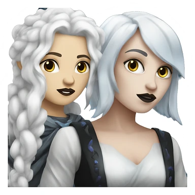 Hades white skin and Persephone white skin sticker