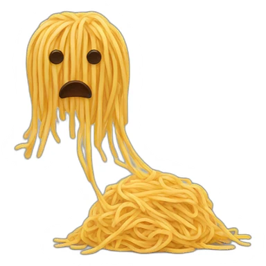 Sad spaghetti sticker