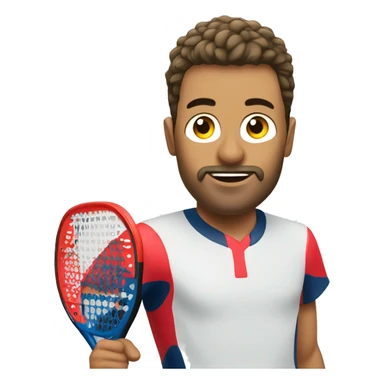 padel calvo sin cabello sticker