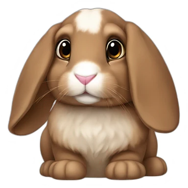 brown-lop-ear-bunny sticker