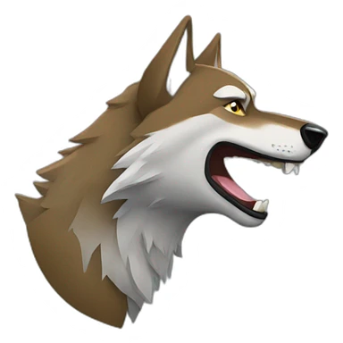 Drinking wolve sticker