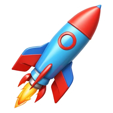 colored Toy Rockets sticker