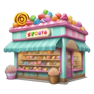 Candy shop sticker