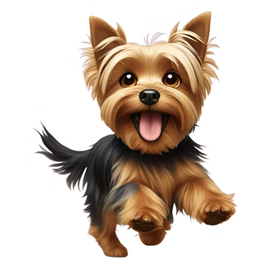 Yorkie dancing  sticker
